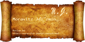 Moravitz Jázmin névjegykártya